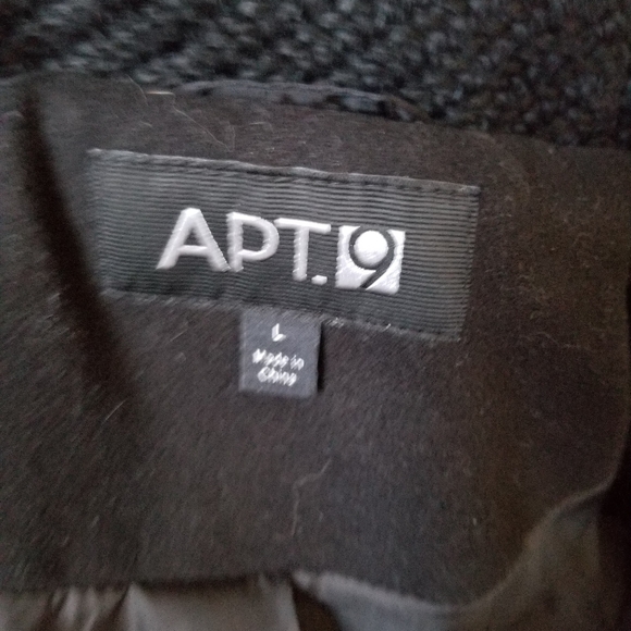APT 9 BLACK PEACOAT - Picture 7 of 10